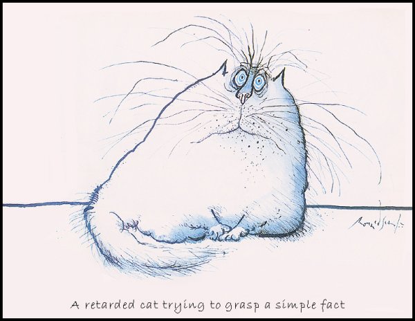 Рональд Сирл коты