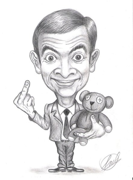 Мистер Бин рисунок