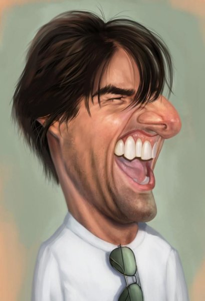 Tom Cruise caricature
