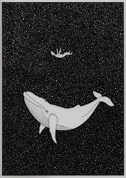 Раскраска. Кит