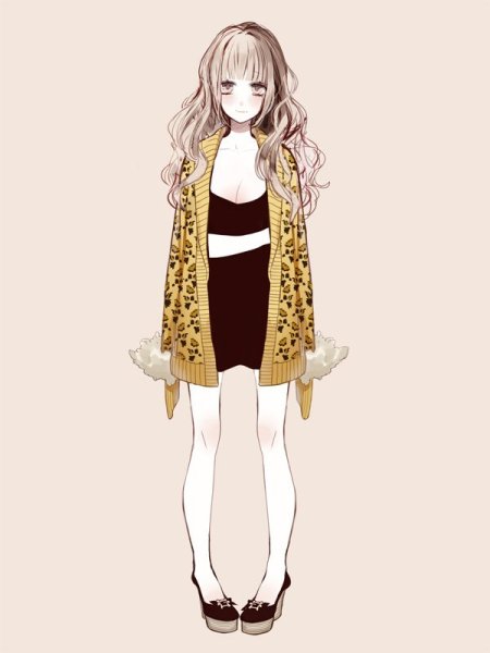 Девочка арт в полный рост