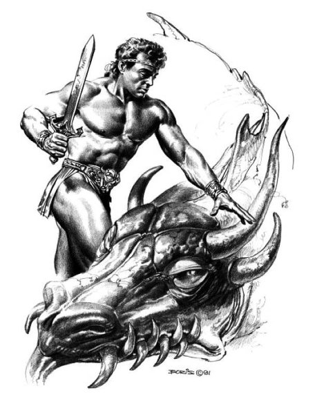 Борис Вальехо Наброски