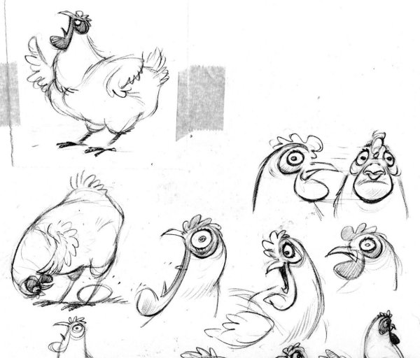 Смешные куры рисунки