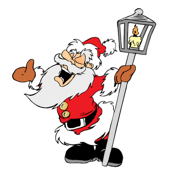 Дед Мороз бежит