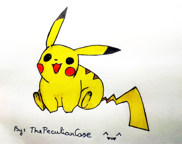 Рисунки Пикачу сложно