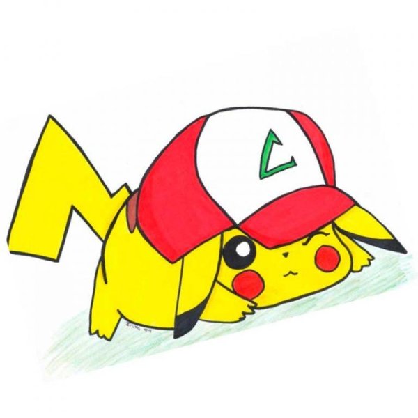 Пикачу в кепочке