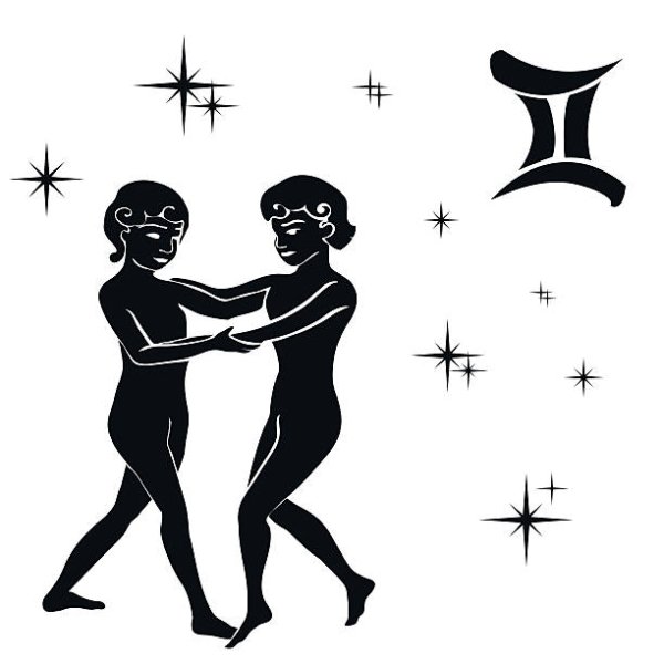 Близнецы силуэт