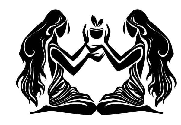 Близнецы силуэт