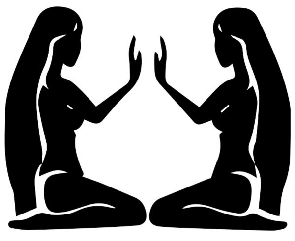 Близнецы знак зодиака вектор