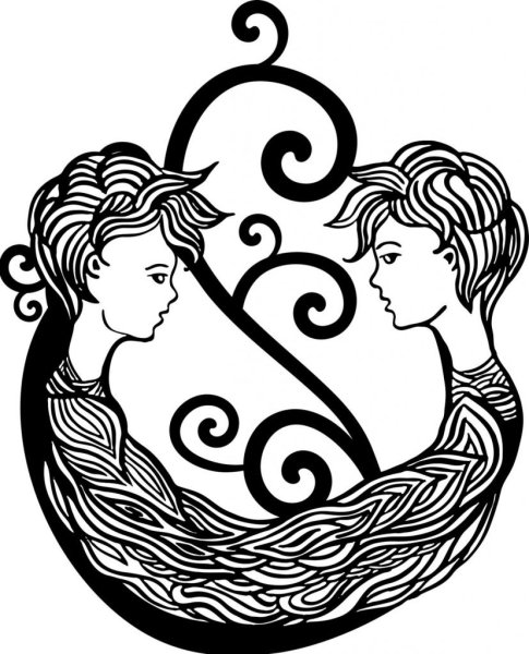 Близнецы стилизация