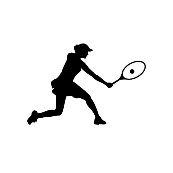 Силуэт теннисиста