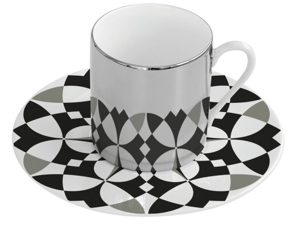 Посуда с геометрическими фигурами