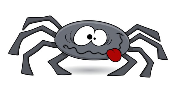 Пауки мультяшные смешные