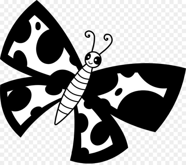 Бабочка мультяшная