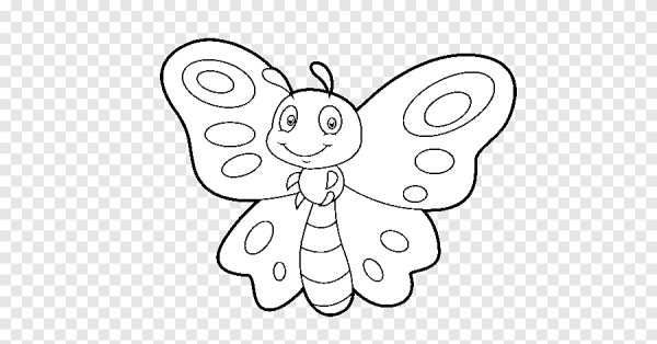 Раскраски для детей 4 лет бабочки