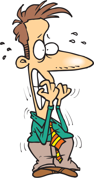 Испуганный человечек