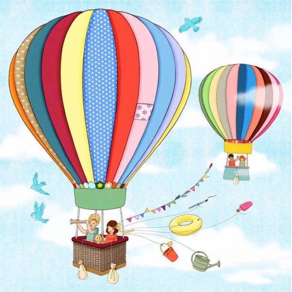 Стилизованный воздушный шар