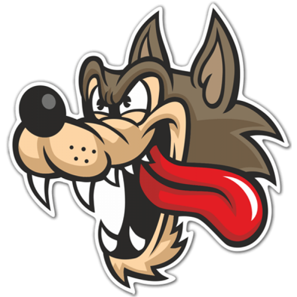 Морда волка мультяшная