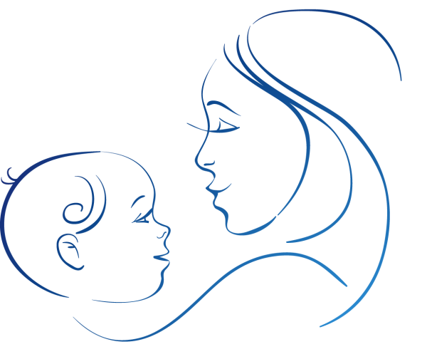 Силуэт матери и ребенка