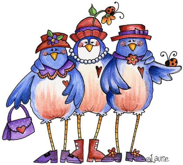 Прикольные птички рисунки