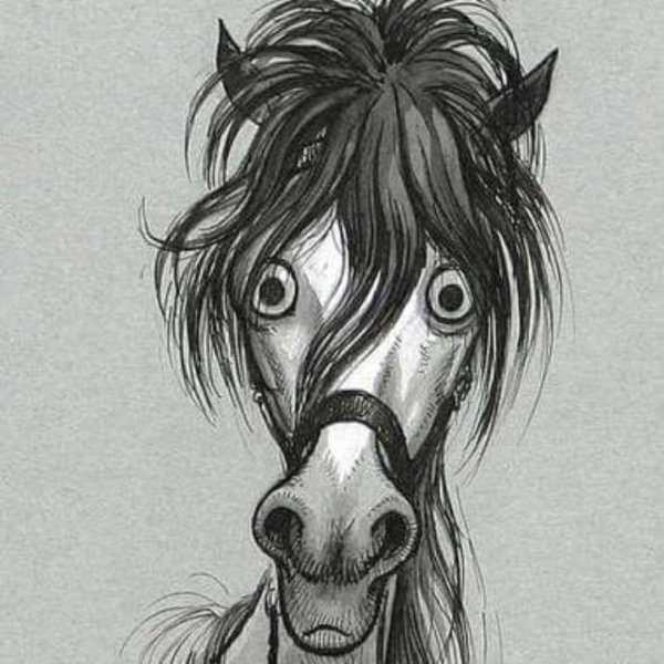 Лошадь эскиз