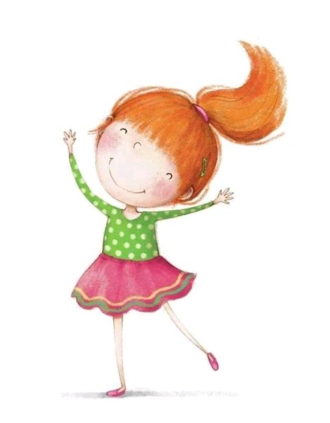 Рыжая девочка мультяшная