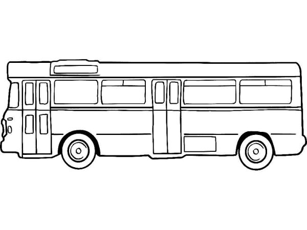 Раскраска автобус