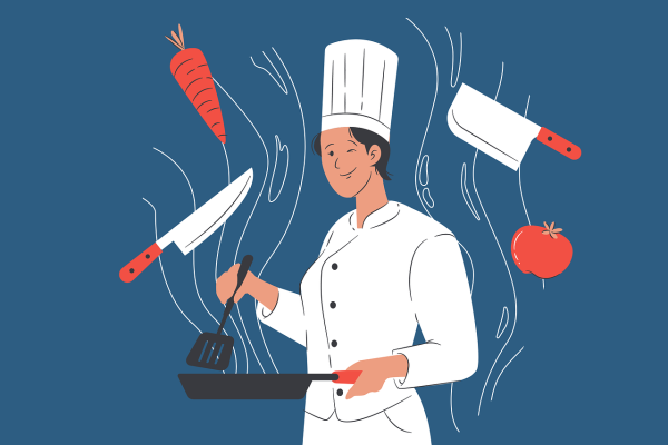 Повар иллюстрация