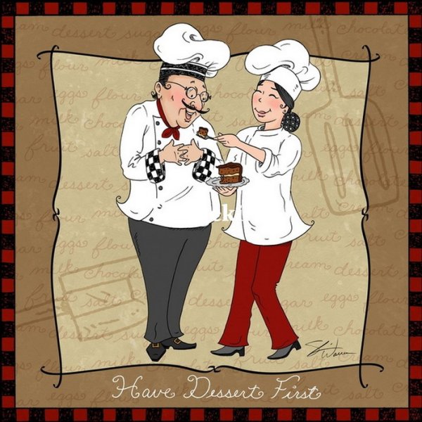 Рисунки поваров прикольные