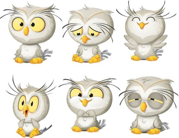 Зверюшки с разными эмоциями