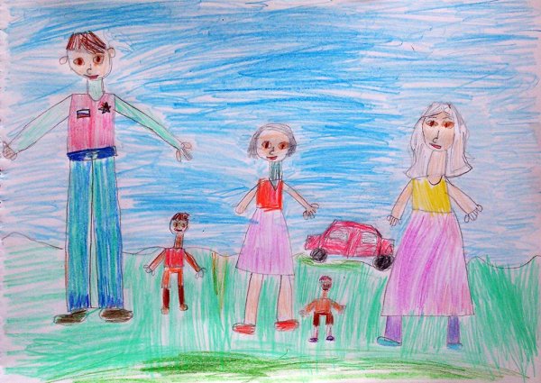 Дедушка и бабушка рисование