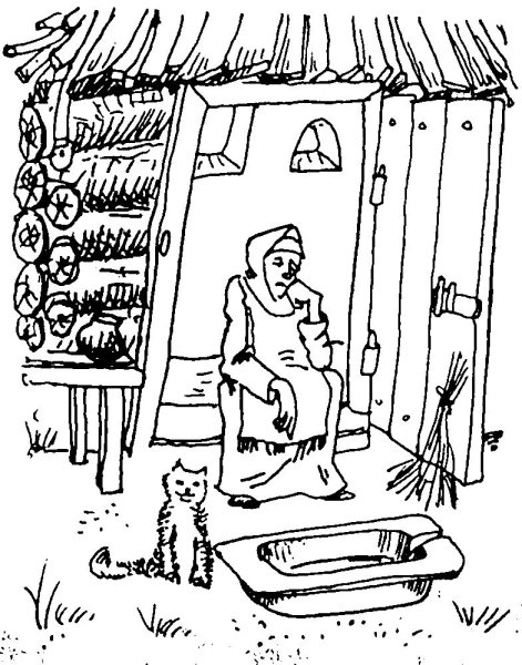 Раскраска Золотая рыбка из сказки о рыбаке и рыбке