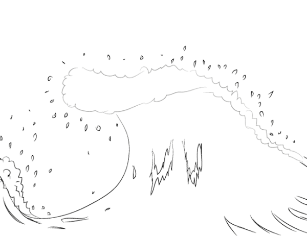 Раскраска Иисус в лодке