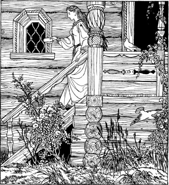 Сказка о мёртвой царевне и семи богатырях чб