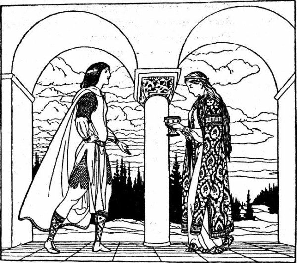 Сказка о мёртвой царевне и семи богатырях раскраска