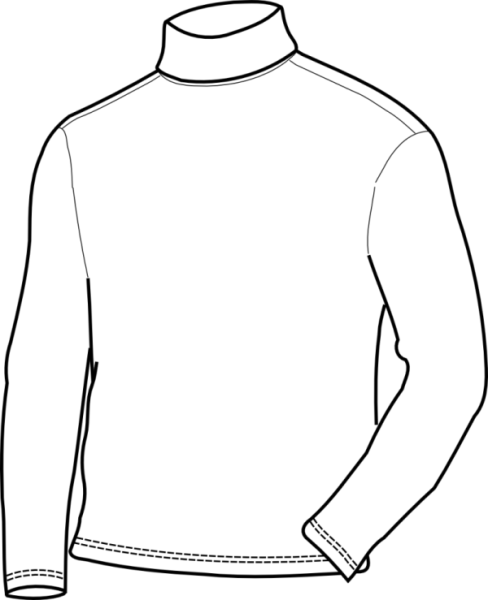 Трафарет свитера для рисования