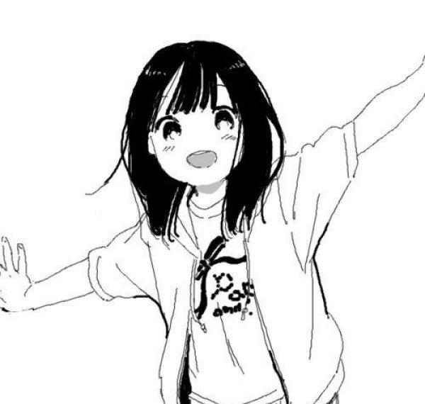 Аниме черно белое