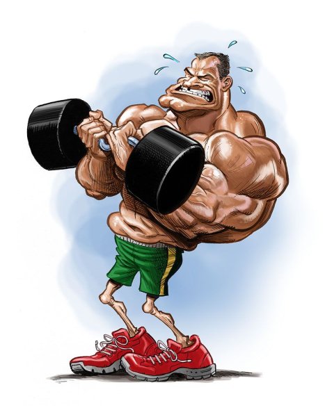 Карикатуры бодибилдеров