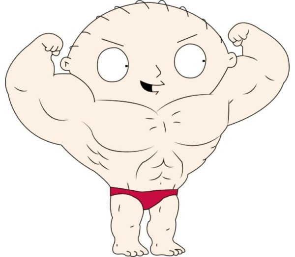 Накаченный Стьюи Гриффин