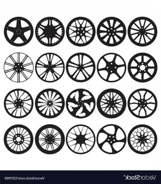 Векторные диски с шинами