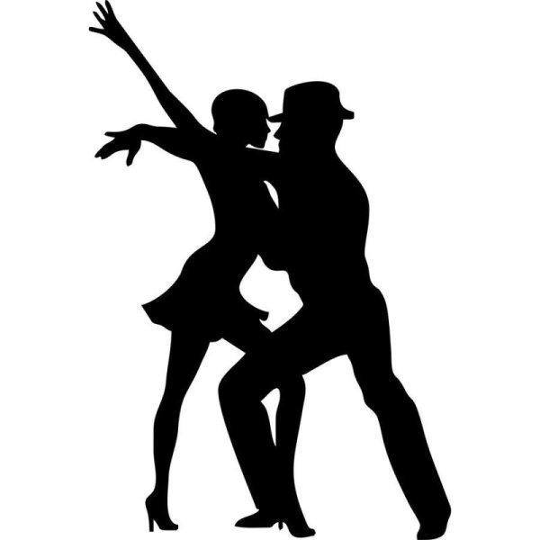 Силуэты танцующих пар