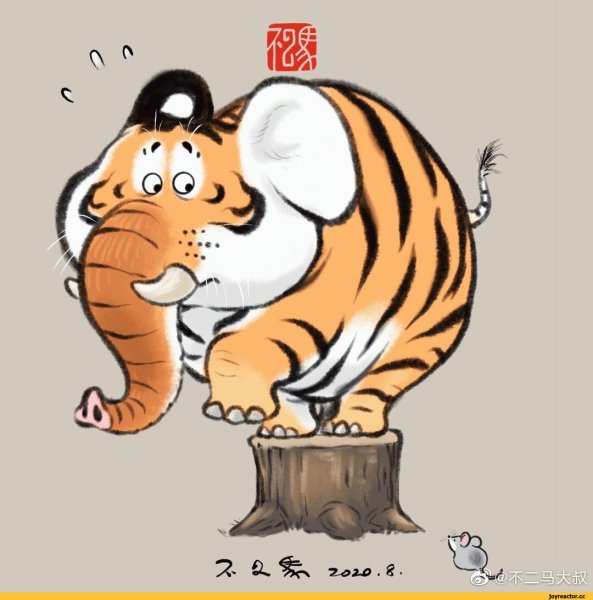 Смешной тигр вектор