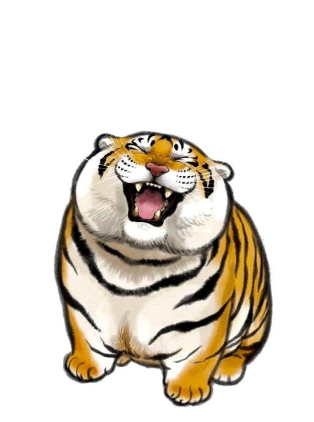 Толстый тигр рисунок