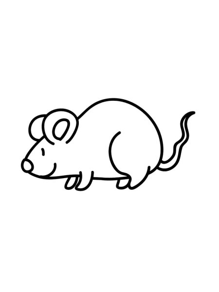 Раскраска Миша