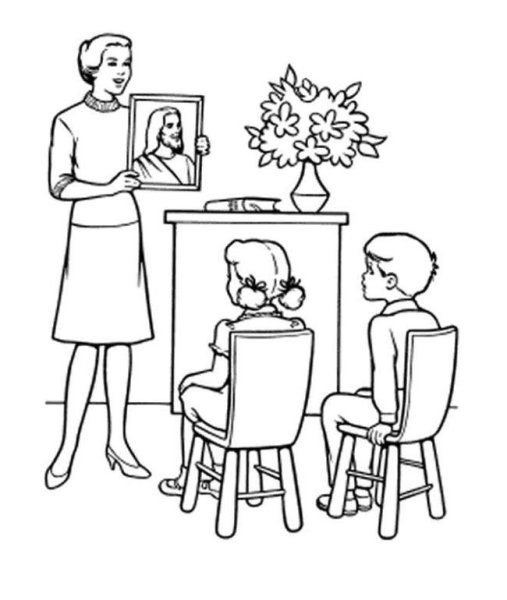 Раскраска. В детском саду