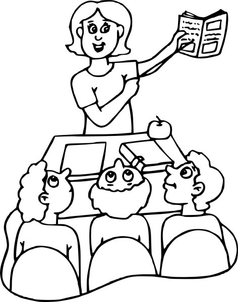 Раскраска группа детей