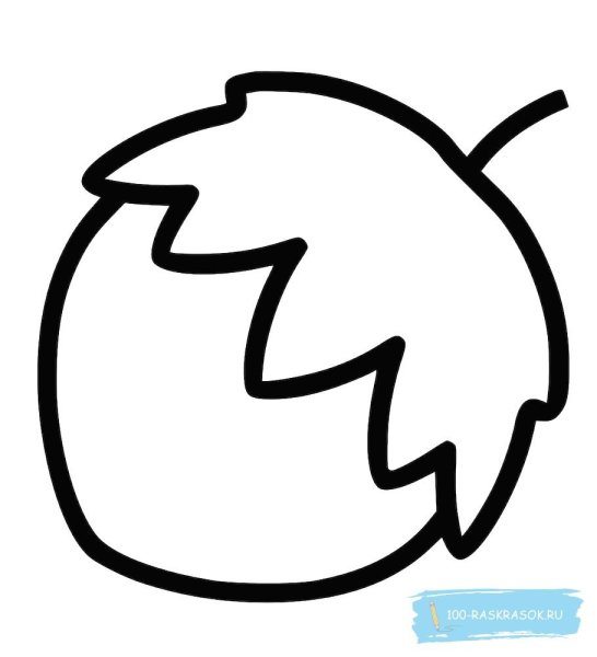 Орешки раскраска для детей