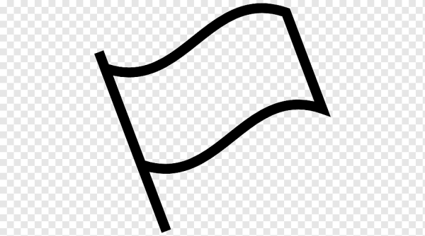 Флажок белый иконка