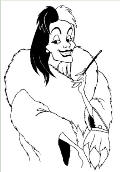 Круэлла де Виль силуэт