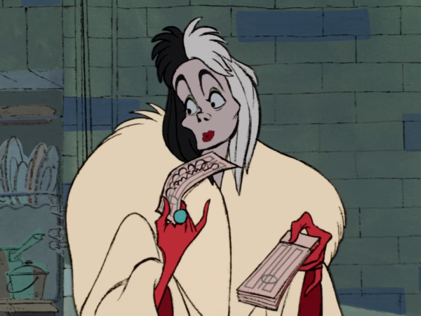 Раскраска Круэлла де Виль фильм